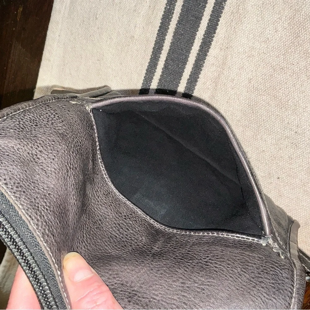 NWT Bed Stu Leather Amina Crossbody Clutch Wallet Black Rustic MSRP $185 - Picture 14 of 16